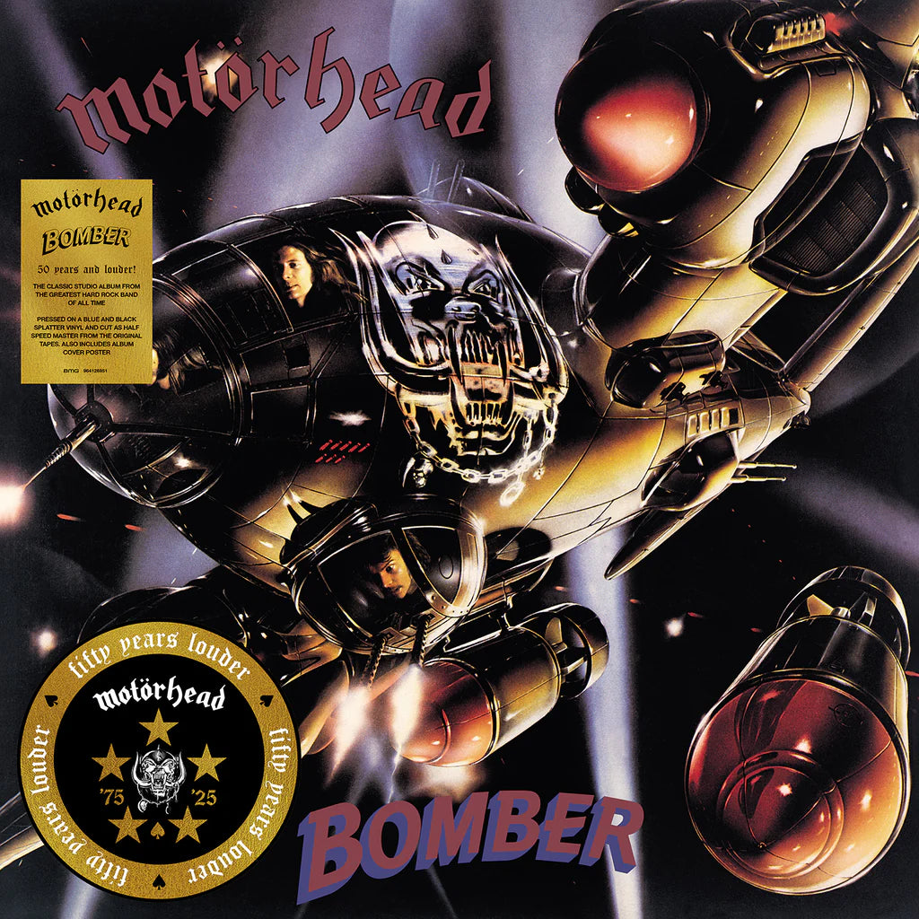 Motörhead - Bomber (Blue and Black Splatter Color LP - 50º Aniversario)