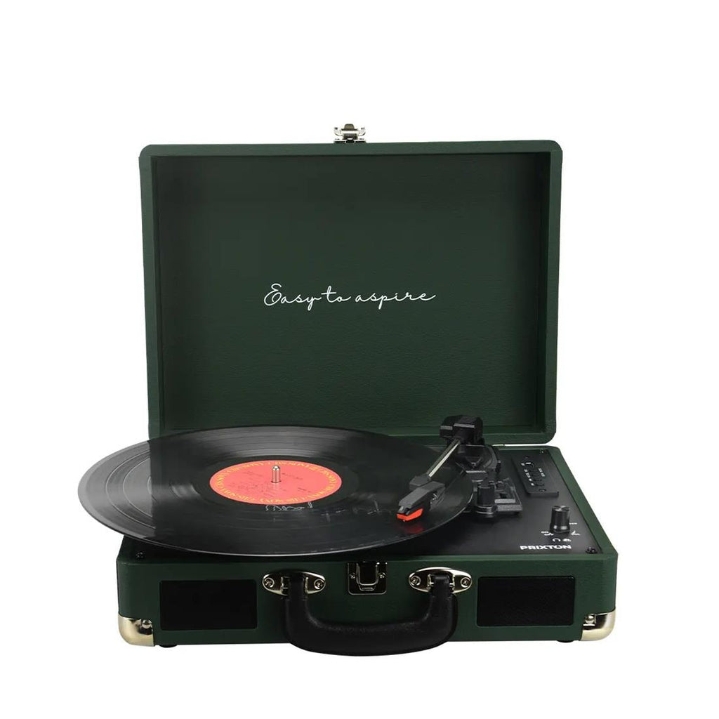Tocadiscos Prixton VC400 Tipo Maletín Verde
