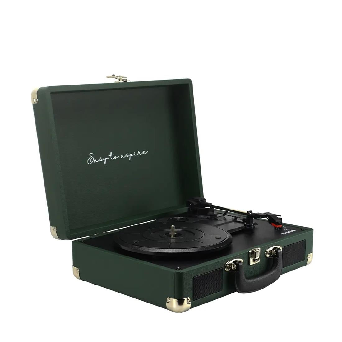 Tocadiscos Prixton VC400 Tipo Maletín Verde